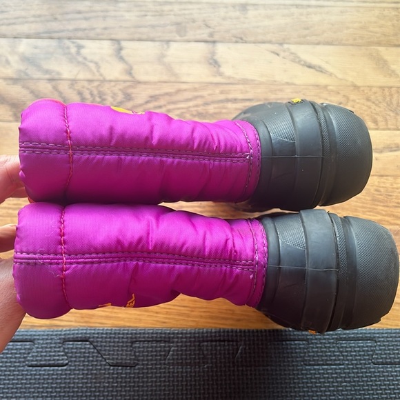 Sorel Cub Purple and Pink Insulated Pull On Winter Snow Boots Size 12 - Picture 7 of 10